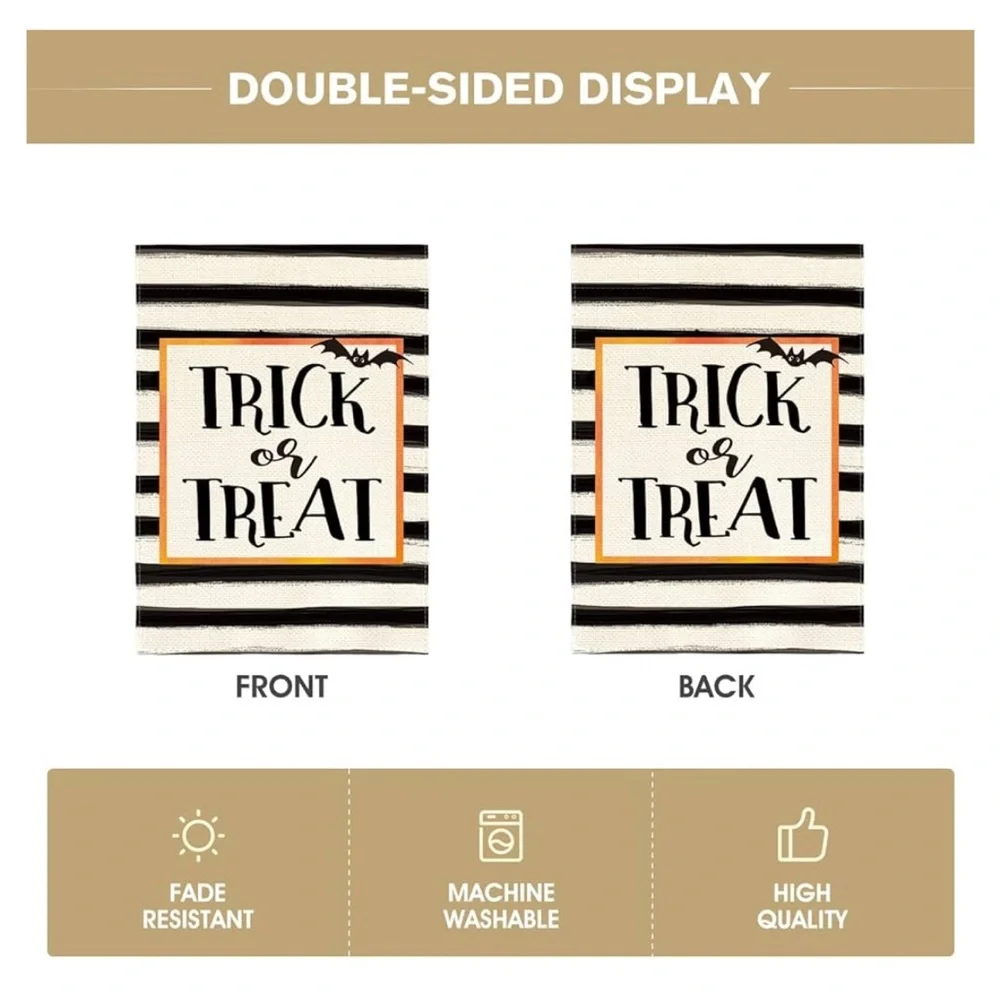 trick-or-treat garden flag ,27 x 39,